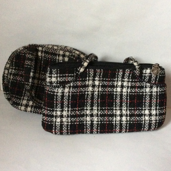 Bundle of 2 Vera Bradley Tweed Plaid Bags - Picture 4 of 9